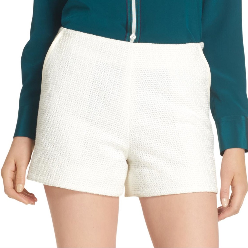 Rag & Bone white Textured Shorts